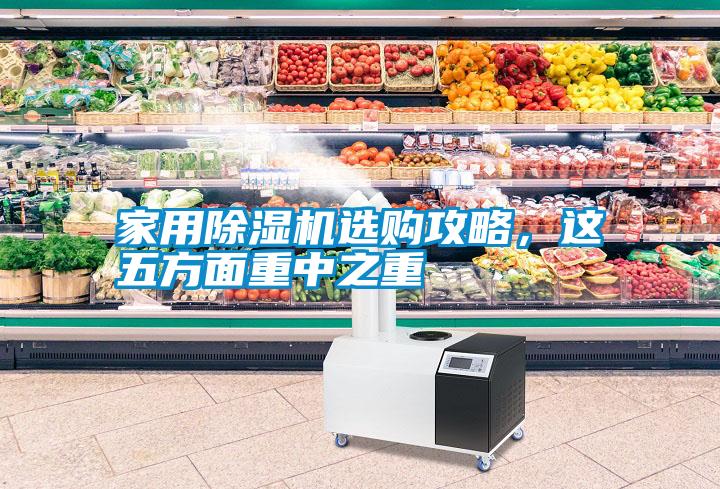 家用除濕機選購攻略，這五方面重中之重