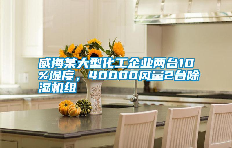 威海某大型化工企業(yè)兩臺10%濕度，40000風量2臺除濕機組