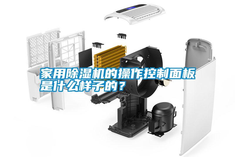 家用除濕機的操作控制面板是什么樣子的？
