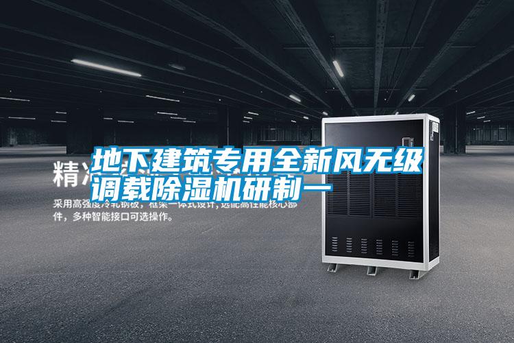 地下建筑專用全新風(fēng)無(wú)級(jí)調(diào)載除濕機(jī)研制一