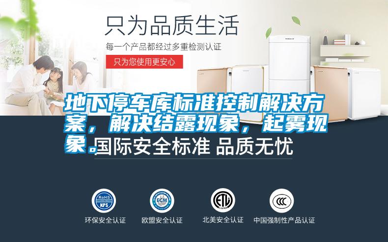 地下停車庫(kù)標(biāo)準(zhǔn)控制解決方案，解決結(jié)露現(xiàn)象，起霧現(xiàn)象。