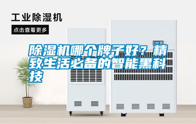 除濕機哪個牌子好？精致生活必備的智能黑科技