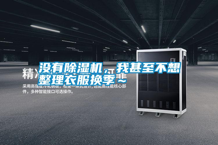 沒有除濕機，我甚至不想整理衣服換季～