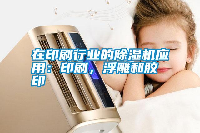 在印刷行業的除濕機應用：印刷，浮雕和膠印