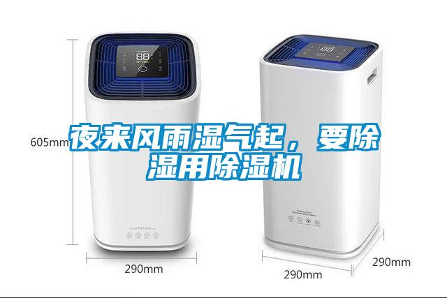 夜來風雨濕氣起，要除濕用除濕機