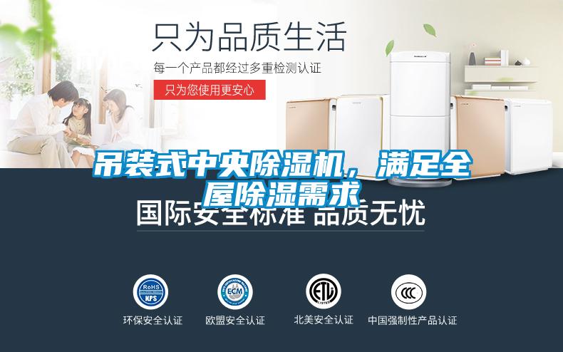 吊裝式中央除濕機，滿足全屋除濕需求