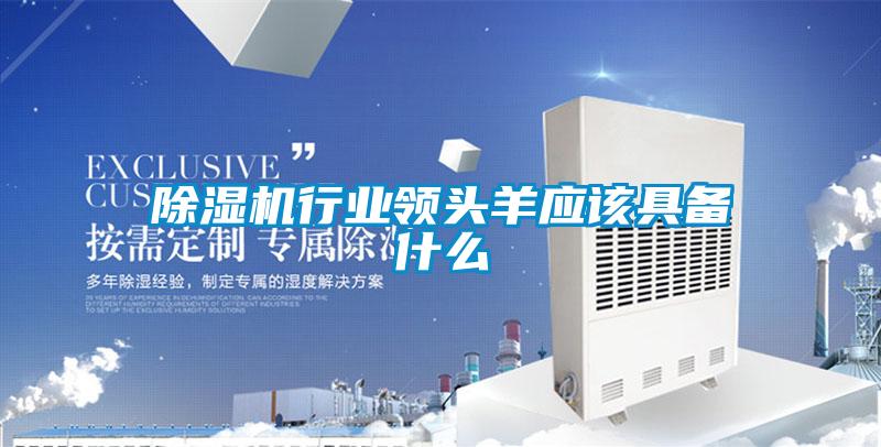 除濕機行業(yè)領(lǐng)頭羊應(yīng)該具備什么
