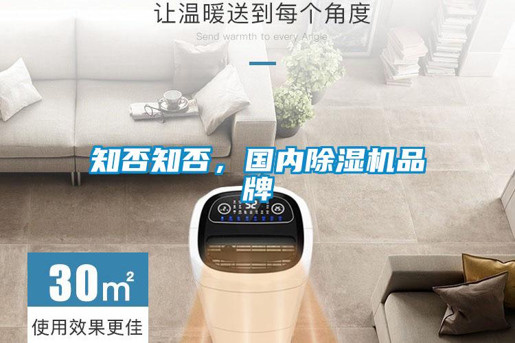 知否知否，國內除濕機品牌