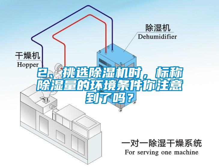 2、挑選除濕機(jī)時(shí)，標(biāo)稱除濕量的環(huán)境條件你注意到了嗎？
