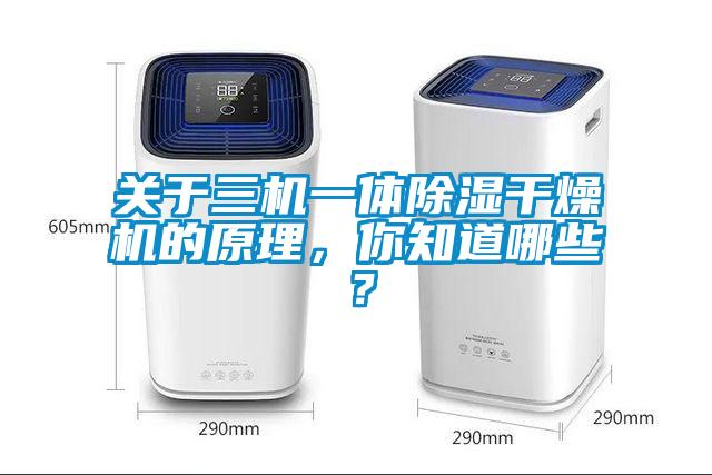 關(guān)于三機(jī)一體除濕干燥機(jī)的原理，你知道哪些？