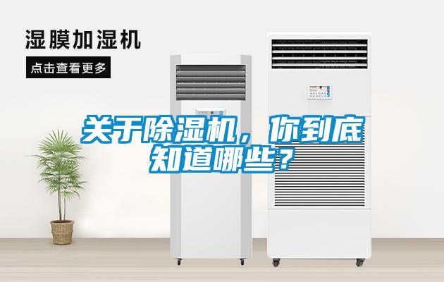關于除濕機，你到底知道哪些？
