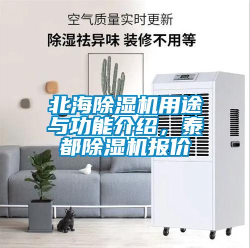 北海除濕機用途與功能介紹，泰都除濕機報價