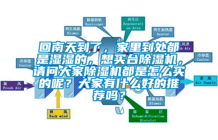 回南天到了，家里到處都是濕濕的，想買臺除濕機，請問大家除濕機都是怎么買的呢？大家有什么好的推薦嗎？