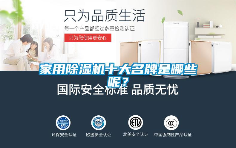 家用除濕機十大名牌是哪些呢？