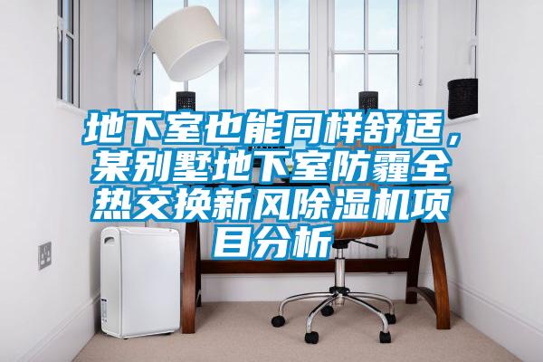 地下室也能同樣舒適，某別墅地下室防霾全熱交換新風除濕機項目分析