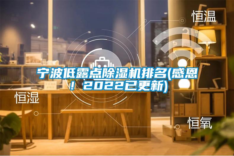 寧波低露點(diǎn)除濕機(jī)排名(感恩！2022已更新)