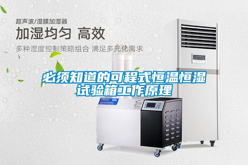必須知道的可程式恒溫恒濕試驗(yàn)箱工作原理