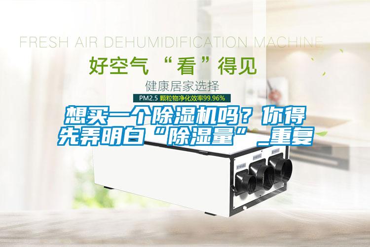 想買一個除濕機嗎？你得先弄明白“除濕量”_重復(fù)