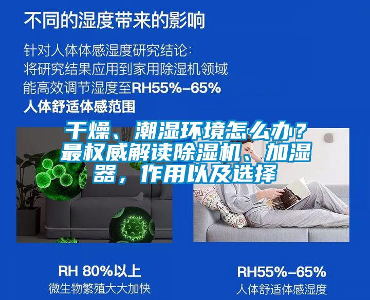 干燥、潮濕環(huán)境怎么辦？最權(quán)威解讀除濕機(jī)、加濕器，作用以及選擇