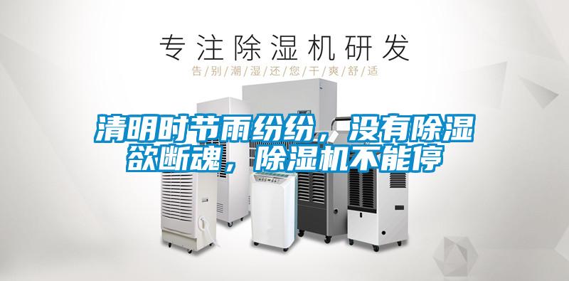 清明時節(jié)雨紛紛，沒有除濕欲斷魂，除濕機(jī)不能停