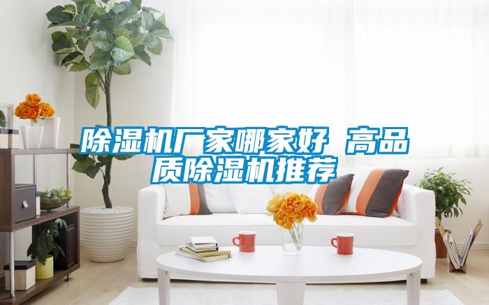 除濕機廠家哪家好 高品質除濕機推薦