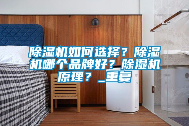 除濕機如何選擇？除濕機哪個品牌好？除濕機原理？_重復
