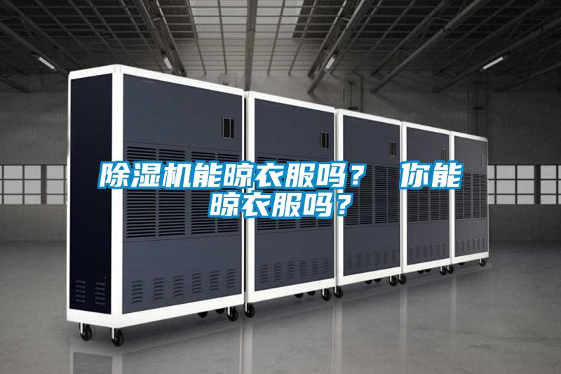 除濕機能晾衣服嗎？ 你能晾衣服嗎？
