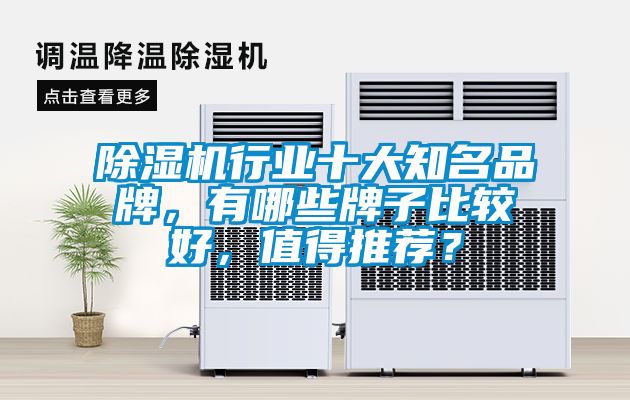 除濕機行業十大知名品牌，有哪些牌子比較好，值得推薦？