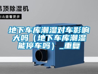 企業(yè)新聞地下車(chē)庫(kù)潮濕對(duì)車(chē)影響大嗎（地下車(chē)庫(kù)潮濕能停車(chē)嗎）_重復(fù)