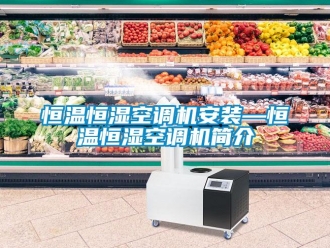 知識(shí)百科恒溫恒濕空調(diào)機(jī)安裝—恒溫恒濕空調(diào)機(jī)簡介