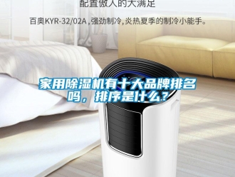 企業新聞家用除濕機有十大品牌排名嗎，排序是什么？