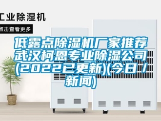 企業新聞低露點除濕機廠家推薦武漢柯恩專業除濕公司(2022已更新)(今日／新聞)