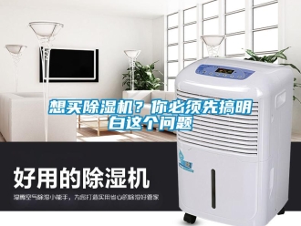 行業(yè)新聞想買除濕機(jī)？你必須先搞明白這個(gè)問(wèn)題