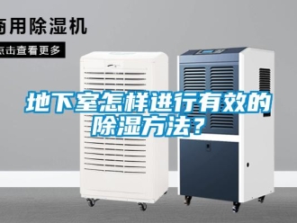 企業新聞地下室怎樣進行有效的除濕方法？